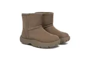 AUSTRALIAN SHEPHERD UGG Boots Sheepskin Wool Mid Calf Chunky Short Classic Salma Caribou