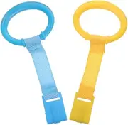 JOINPAYA Toddler Bed Hanging Rings Walking Exercise Assistant Pull Rings for Crib