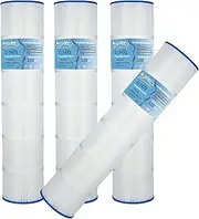 Auxdee CCP520 Pool Filter Cartridges Replaces Pentair 520, Unicel C-7472, R173578, PCC130, PCC130-PAK4, Filbur FC-1978, 178585,FC-6475, 125 Sq. Ft, L x OD: 32 1/16"x7", 4 Pack