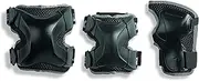 Rollerblade X Gear 3 Pack Protective Gear, Knee Pads, Elbow Pads and Wrist Guards, Inline Skating, Multi Sport Protection, Unisex, Black