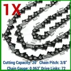 1 X CHAINSAW CHAIN SEMI CHISEL 3/8 063 72DL FOR STIHL 20" BAR 066 MS660 034 038