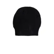 [ANN DEMEULEMEESTER] Edon Destroyed Seed Stitch Beanie Black