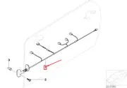 MINI COOPER R50, R53 Left Door Cable Harness 61121513381 1513381 NEW GENUINE