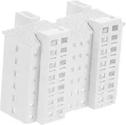 Miniature Building Mini Apartment Models Sand Table House Figure Mini Building Model for Dollhouse Layout Prop Educational Props