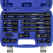 18-Piece Chrome Vanadium Drive Tool Accessory Set – Ultimate Versatile Solution
