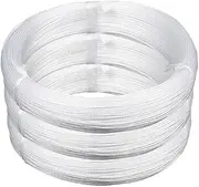 5M/10M Silver Plated Wire 10AWG - 26AWG High Purity OFC Electronic HiFi Audio Speaker Headphone DIY Copper Cable(Clear,5M_20AWG (0.5MM2))