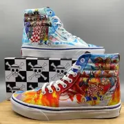 Vans Anime Shoes Womens 7.5 Mens 6 One Piece SK8-Hi Skate Sneakers Punk Hazard