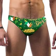 [VBFOFBV] Men's Printed Jammer Swimsuit Swim Shorts, St. Patrick's Day Cartoon