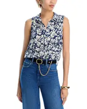 Bella Dahl Sleeveless Button Front Top