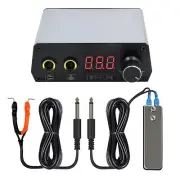 Jconly Power Supply Dual Machine Power Supply with Foot Pedal Switch Clip Cord