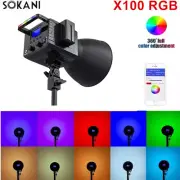 SOKANI X100 RGB Full Color LED Video Light 100W 2800K-10000K COB Balanced Lights