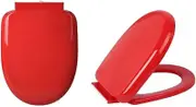 Toilet seat Toilet Seats, U Shaped Toilet Seat Cover with Soft Close & Quick Release, PP Plastic Color Toilet Seat Slow Close Easy to Install,Red(Red)