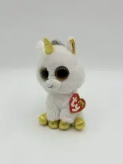 TY Beanie Boo Pegasus Plush Unicorn Yellow White Claire’s Exclusive 6”