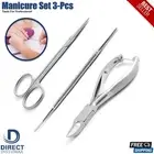 Professional Ingrown Toe Nail Clipper Cutter Cuticle Pusher Scissor Manicure Set