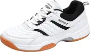 [JiuQing] Men's Tennis Shoes Lightweight Indoor Shoes Anti Slip Badminton Pickleball
