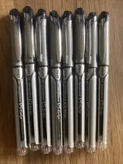 Pilot V5 GRIP Hi-Tecpoint Pure Liquid Ink 0.5mm R/Ball Pen,Black BXGPN-V5(8 PENS