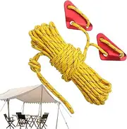 Camping Rope | Canopy Tent Tie Down Rope,32.8Ft 5mm Reflective Cord Survival Gear, Clothesline for Camping Hiking Accessories, Tent, Canopy