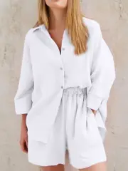 Stylish Rayon Shirt & Shorts Set