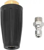 3000PSI Pressure Washer Turbo Nozzle, Pressure Washer Tips Turbo Nozzle, High Pressure Washer Nozzle 1/4in Quick Connect Ceramic Core