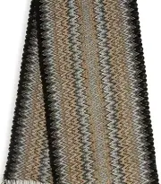 MISSONI Italy 'Zig-Zag' Men's Jacquard Chevron Scarf Black/Brown/Gray $280 *NWT*
