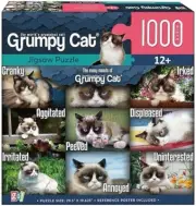 Go! Games, Grumpy Cat 1000 Piece Puzzle and Brand NEW Grumpiest Kitty Cats