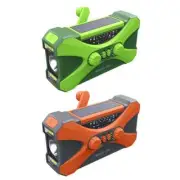 Portable 10000mAh charger High Capacity Emergency Radio Solar Hand LED Light/SOS