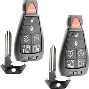 USARemote Key Fob Remote for 2008 2009 2010 2011 2012 2013 2014 2015 2016 2017 2018 Chrysler Town Country Dodge Caravan Volkswagen Routan 7-Button M3N5WY783X IYZ-C01C Programming Guide Included 2Pack