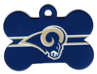 NFL Engraved St. Louis Rams Pet ID Tags Football