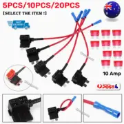 AU 5/10/20x Car Add-a-circuit Fuse Tap Adapter Set ATO ATC Standard Blade Holder