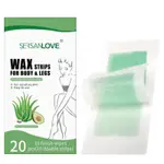 60PCS DEPILATORY CARTINE WAX STRIPS FOR HAIR REMOVAL PAPER