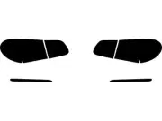 Rvinyl Tail Light Tint Covers Fits Volkswagen Tiguan 2012-2017