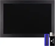 Rustic Black Magnetic Wall Chalkboard, Extra Large Size 20" X 30", Framed Decora