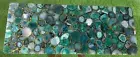 54" x 28" Green Agate Coffee Table Top / Agate Kitchen Dining Table Top