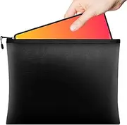 [Generisch] Fireproof Security Bag, Fireproof Document Storage Bag for Household, Fireproof Storage Bag with Silicone Sealed Edges for Storing Coin Collections, Art