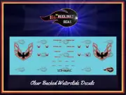 1/64 '73-76 Firebird "Red" Phoenix Decal Set' SCR-0636C