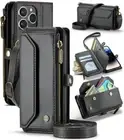 Crossbody Zipper Wallet Case For Samsung Galaxy Z Fold 6 5 4 3 PU Leather Cover
