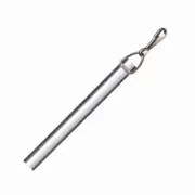 30" Clear Acrylic Drapery Baton / Wand 1/2" Thick Stainless Steel Hook (Single)