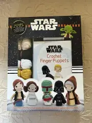 Star Wars Crochet Finger Puppets Book/Kit. New. Super Cute!