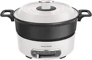 Morphy Richards Round 1400W Non-Stick Electric Multi-Function Cooker Pot White
