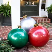 在飛比找ETMall東森購物網優惠-一體圣誕球無縫充氣超大飾品圣誕裝飾品氛圍擺件室內戶外