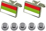 [Select Gifts] Shirt Dress Studs Ipiales City Colombia Flag Cufflinks