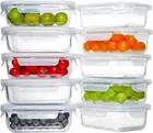 10 Pack 22OZ Glass Meal Prep Food Storage Containers with Lids Oven Safe