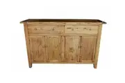 MF Honey Recycled Elm Timber 2 Drawer 4 Door Buffet-140cm