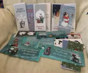 21 Pc Assorted Brands CHRISTMAS GREETING Cards w/Envelopes Lot #35 - NEW