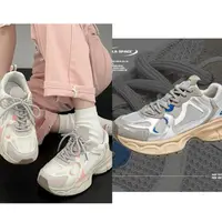 在飛比找蝦皮購物優惠-❤️威力寶媽❤️ 韓國版型5cm厚底內增高運動鞋休閒鞋慢跑鞋