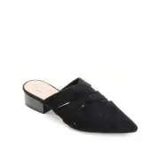 Journee Collection KALIDA MULE FLATS IN FAUX SUEDE Size 6.5