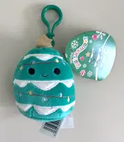 BNWT Squishmallows 2023 Johann Christmas Tree Holiday Clip-on 3 1/2" Plush Toy