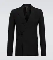 [Givenchy] Givenchy Slim-fit technical wool suit jacket AU 102 black