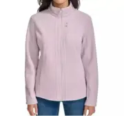 NWT LADIES ANDREW MARC Ribbed Zipp Up Jacket with Pockets Lavender Size M