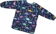 Kids Painting Apron - Waterproof Painting Apron Smock for Toddler - Artist Painting Aprons for Children with Pocket and Long Sleeve for Eating, Baking, Arts and Crafts